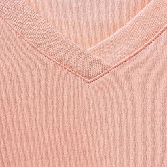 Isaac Mizrahi Essentials V Neck Short Sleeve Top - Picture 2 of 5